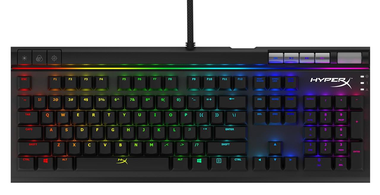 Игровая клавиатура Kingston HyperX Alloy Elite RGB Cherry MX Blue (Black) купить в интернет-магазине icover