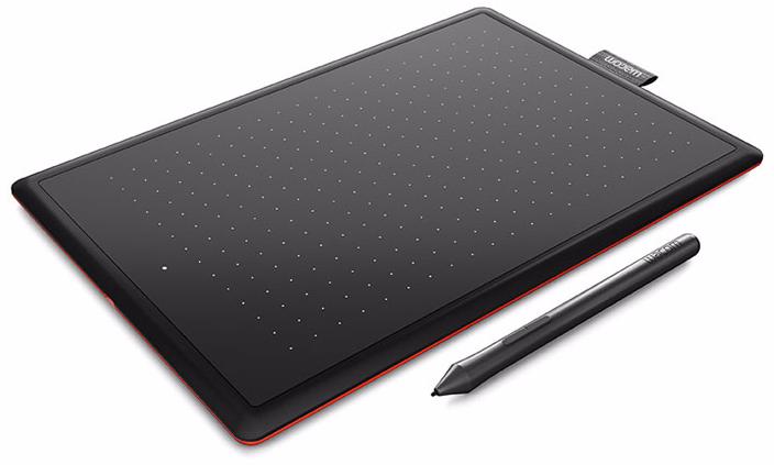 Графический планшет Wacom One Medium CTL-672 (Black/Red) купить в интернет-магазине icover