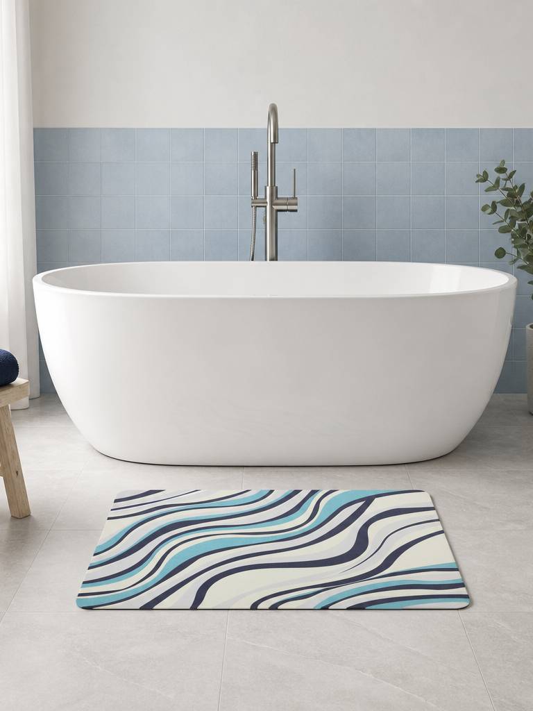 Коврик для ванной Ridberg 90*60 (Waves) купить в интернет-магазине icover