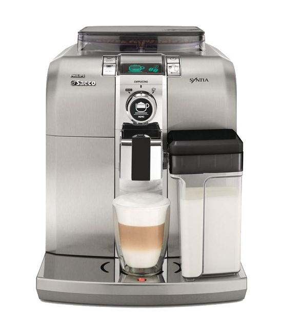 Philips Saeco Syntia Cappuccino (HD-8838/09) - кофемашина (Silver) купить в интернет-магазине icover