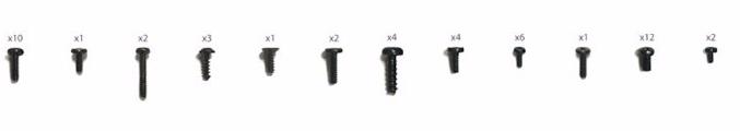 Parrot Bebop Drone Screw Pack (PF070113) - комплект крепежных винтов для Parrot Bebop Drone (Black) купить в интернет-магазине icover