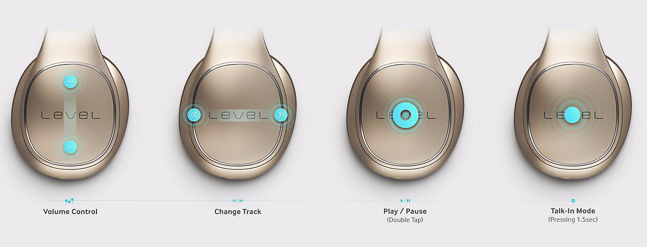 Накладные беспроводные наушники Samsung Level On Pro (Gold) купить в интернет-магазине icover
