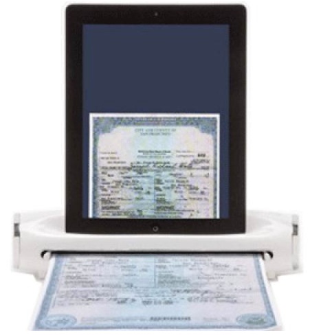 Brookstone iConvert Scanner - сканер для iPad (White) купить в интернет-магазине icover