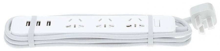 Сетевой фильтр Xiaomi Mi Power Strip 3xUSB NRB4030GL (White) купить в интернет-магазине icover