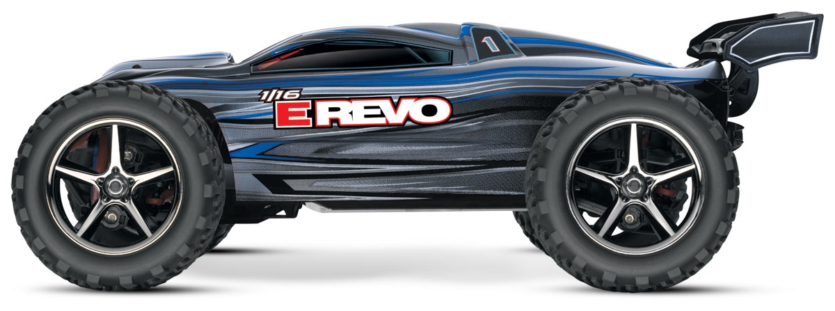Радиоуправляемый автомобиль Traxxas E-Revo 4WD RTR 1:16 (Blue) купить в интернет-магазине icover
