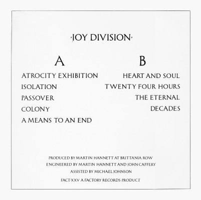 Виниловая пластинка Joy Division - Closer (1980) купить в интернет-магазине icover