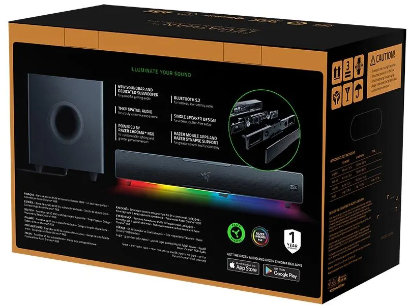 Акустическая система Razer Leviathan V2 RZ05-03920100-R3G1 (Black) купить в интернет-магазине icover