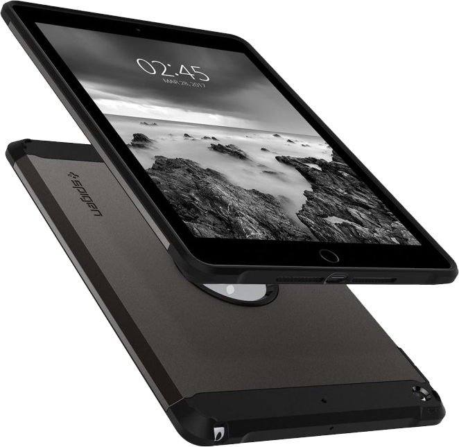 Чехол-накладка Spigen Tough Armor (053CS22261) для iPad 9.7 (Gun metal) купить в интернет-магазине icover
