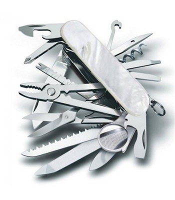 Victorinox Swisschamp 1.6791.68 - офицерский нож с перламутровой рукоятью (Natural Nacre) купить в интернет-магазине icover