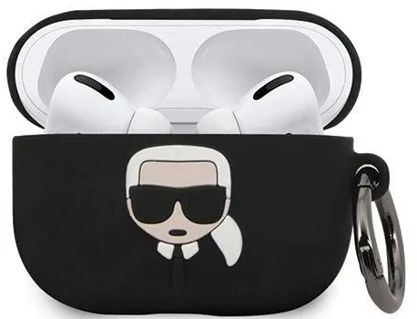 Чехол Karl Lagerfeld Silicone Case (KLACAPSILGLBK) для AirPods Pro (Black) купить в интернет-магазине icover