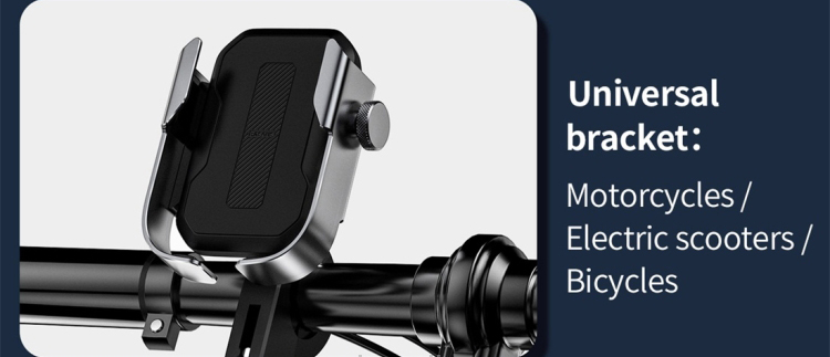 Держатель для велосипеда/мотоцикла Baseus SUKJA-01 для смартфона 4.7-6.5" (Black) купить в интернет-магазине icover
