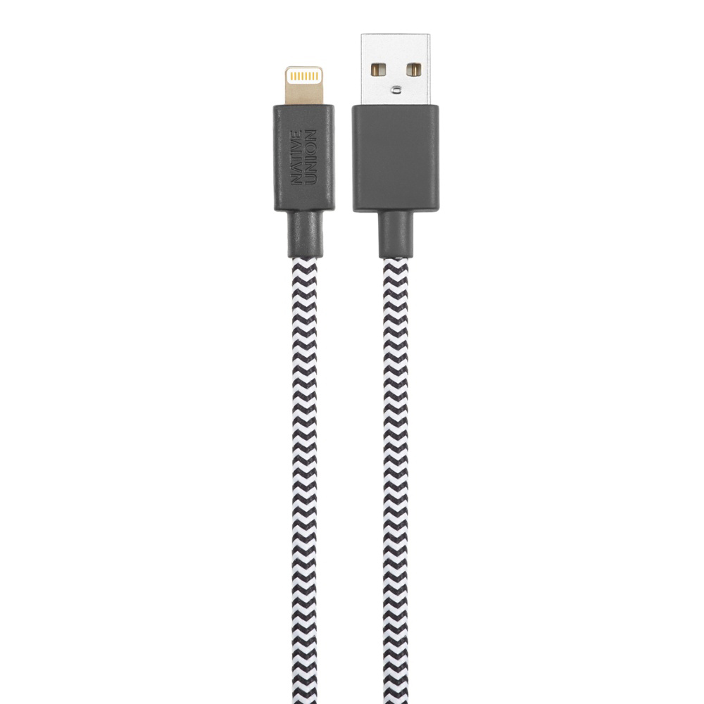 

Кабель Native Union Belt Cable USB-Lightning (Zebra)