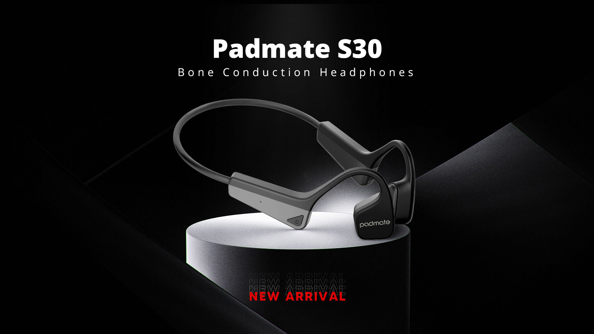 Беспроводные спортивные наушники Padmate S30 (Black) купить в интернет-магазине icover