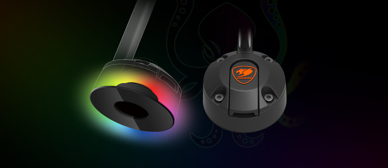 Подставка Cougar Bunker S RGB (CUBUNSRGB) для наушников (Black) купить в интернет-магазине icover