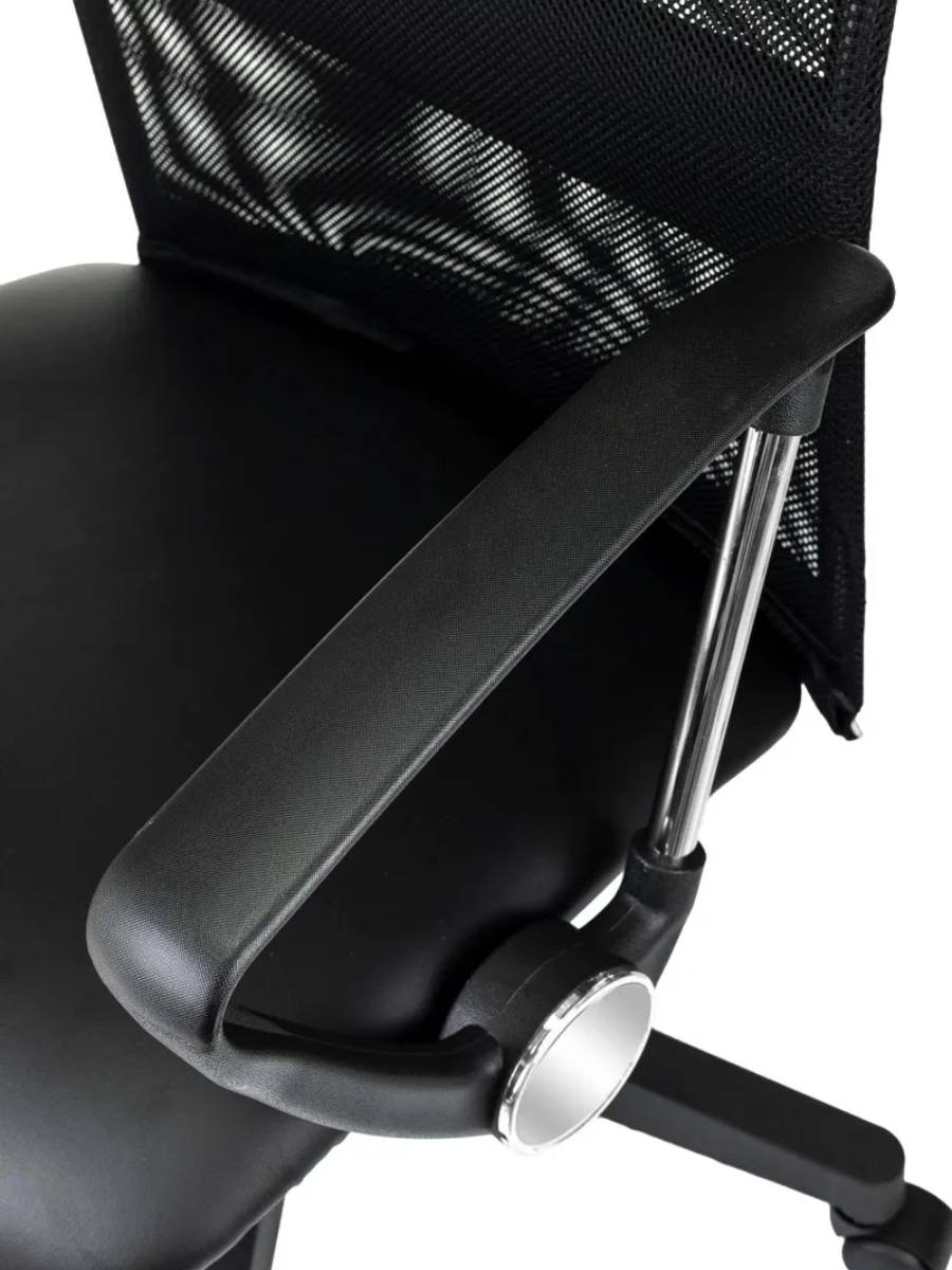 Кресло офисное Бюрократ CH OMEGA сетка/ткань/экокожа (Black) купить в интернет-магазине icover