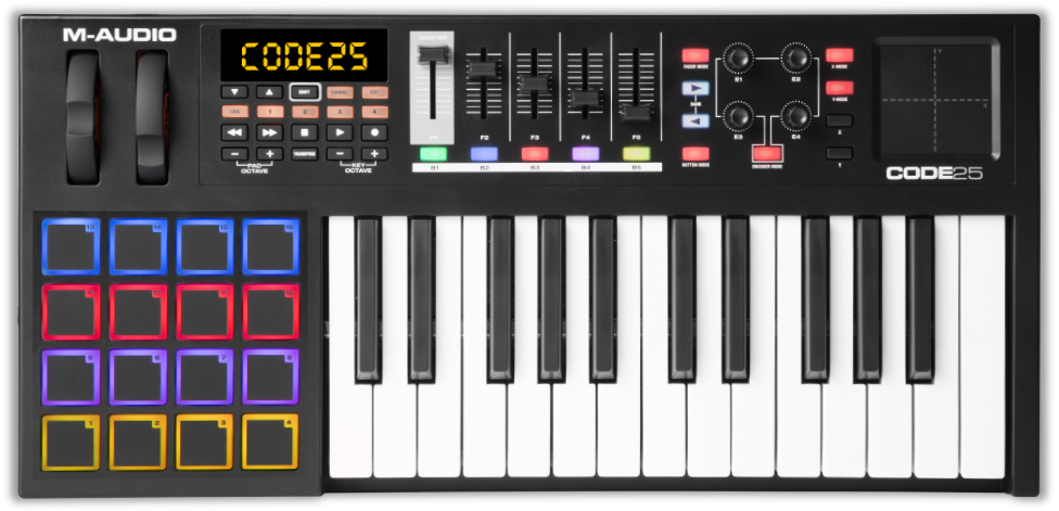 MIDI-клавиатура M-Audio CODE 25 (Black) купить в интернет-магазине icover