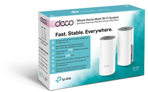 Wi-Fi система TP-Link Deco E4 2 Pack (White) купить в интернет-магазине icover