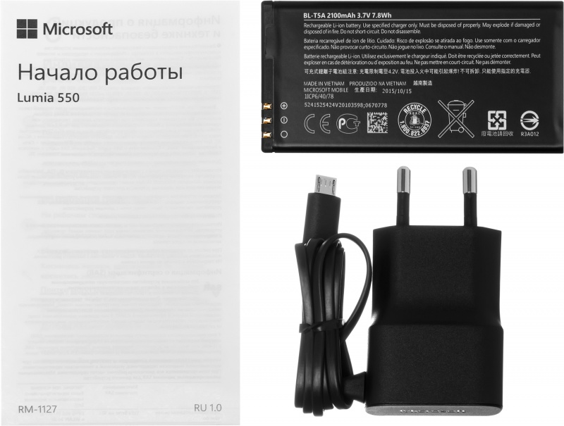 Смартфон Microsoft Lumia 550 LTE (Black) купить в интернет-магазине icover