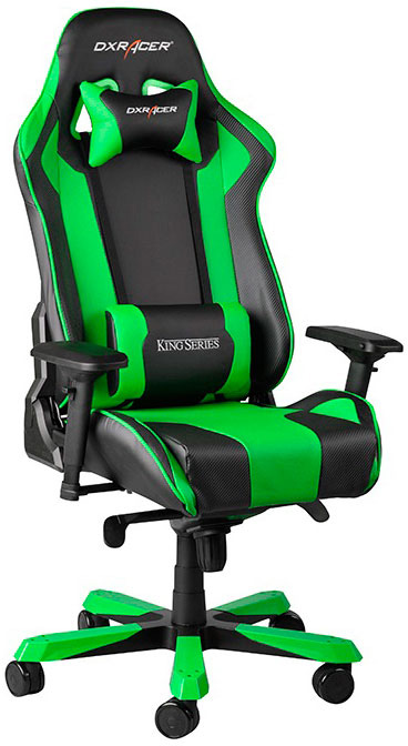 Компьютерное кресло DXRacer OH/KS06/NE (Black/Green) купить в интернет-магазине icover
