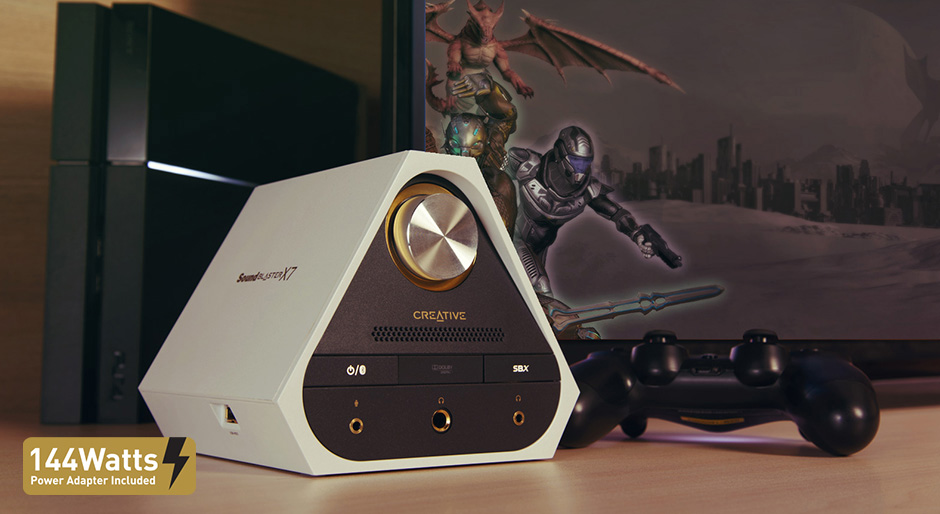 Внешняя звуковая карта Creative Sound Blaster X7 Limited Edition (White) купить в интернет-магазине icover