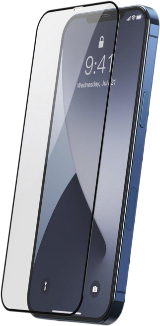 Защитное стекло Baseus Full-screen Tempered Glass Film (SGAPIPH67N-KC01) для iPhone 12 Pro Max (Black) купить в интернет-магазине icover