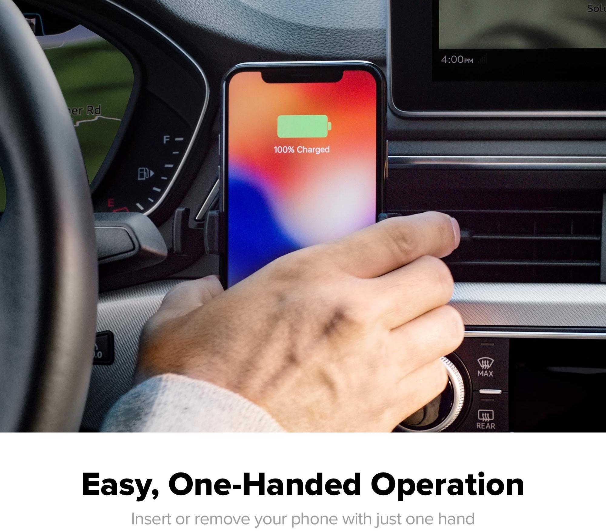 Автомобильная зарядка Mophie Mophie Charge Stream Vent Mount (409901475) купить в интернет-магазине icover