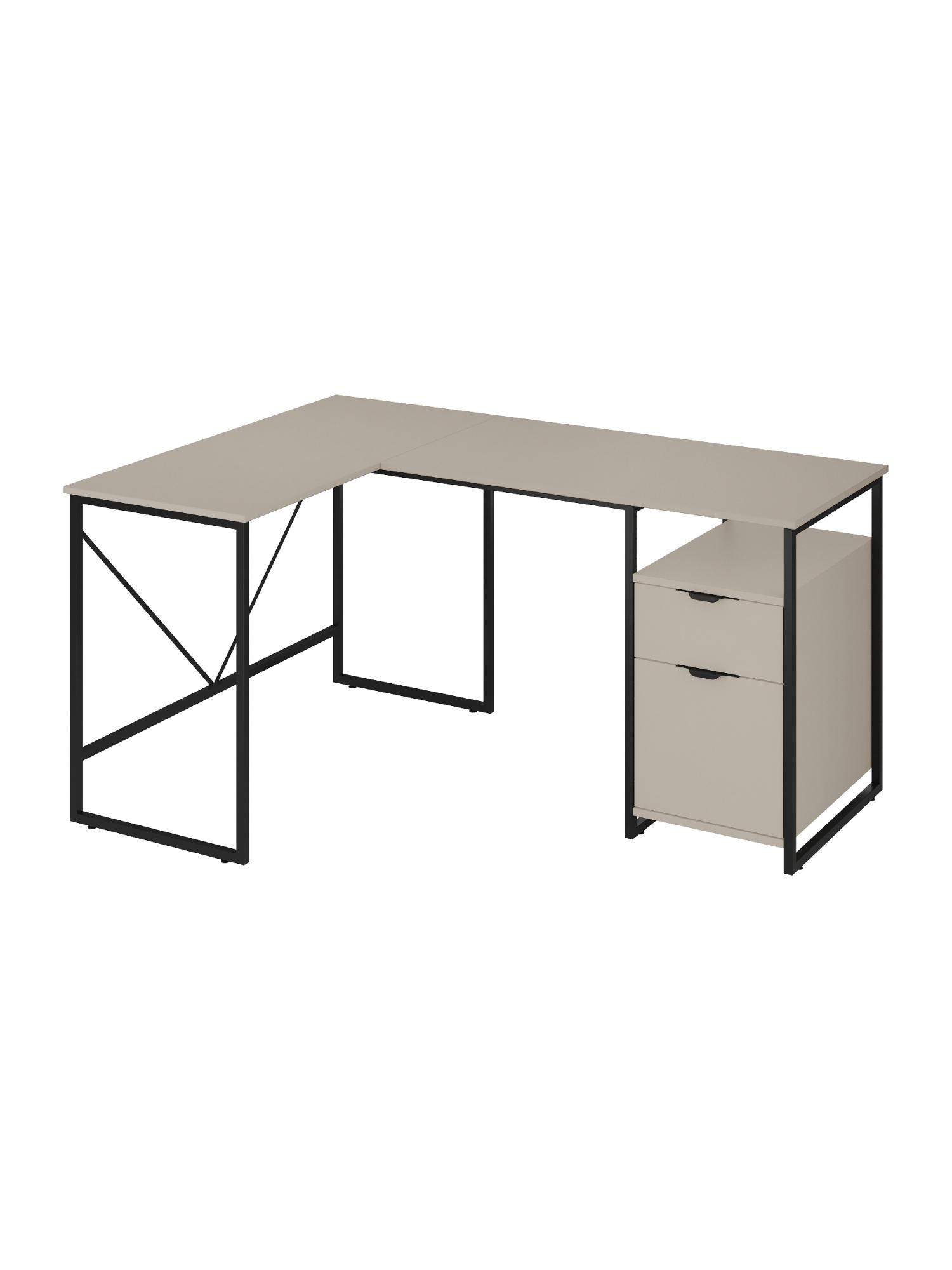 Стол письменный лофт RIDBERG NEVADA (Cashmire/Black) купить в интернет-магазине icover