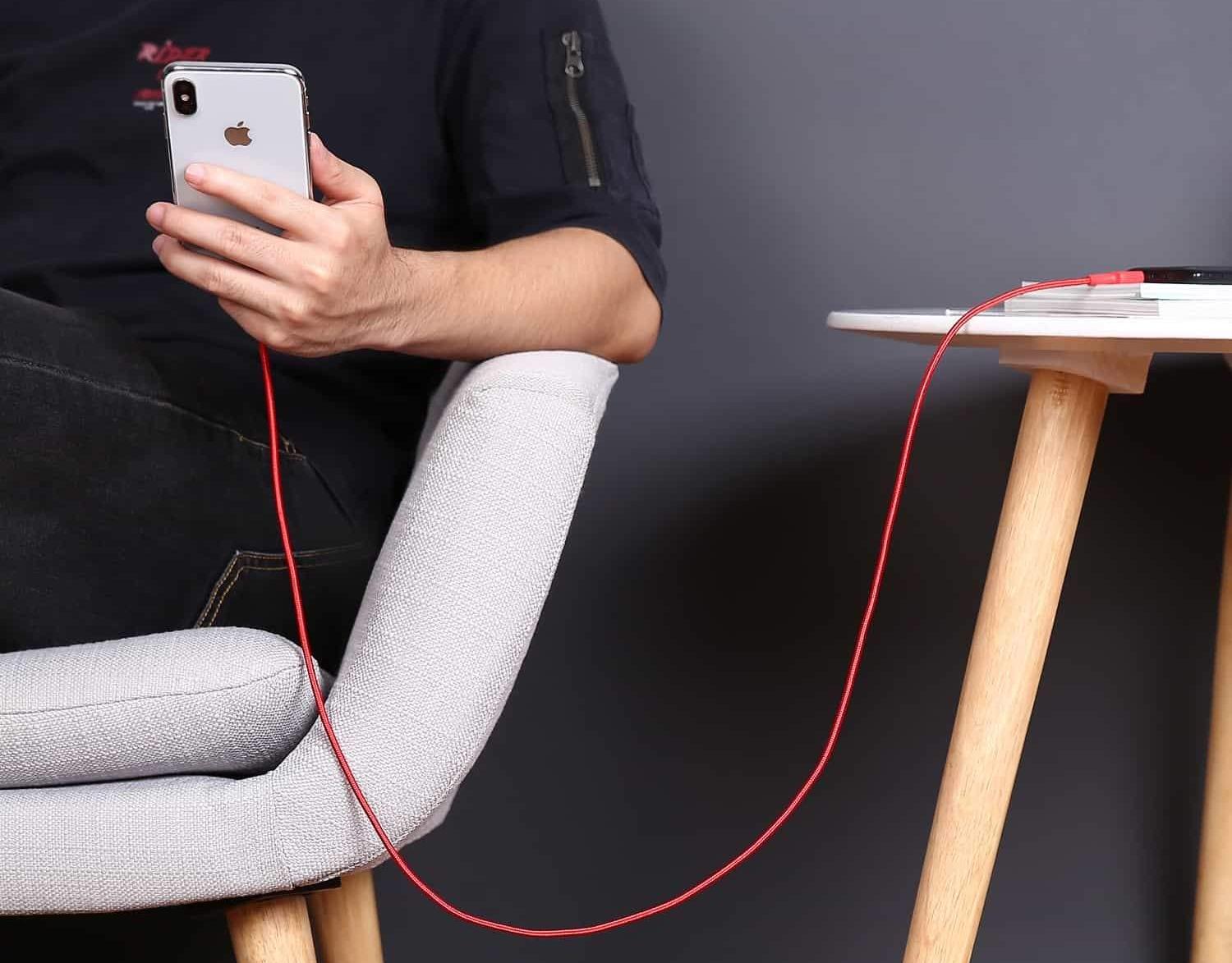 Комплект кабелей Aukey CB-BAL3 USB to Lightning 1.2m 2 pack (Black/Red) купить в интернет-магазине icover