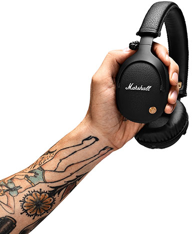 Накладные наушники Marshall Monitor Bluetooth 4091743 (Black) купить в интернет-магазине icover
