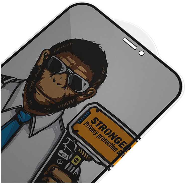 Защитное стекло Blueo 2.5D Silk Full Cover Anti-Peep (NPB14-5.4) для iPhone 12 mini (Black) купить в интернет-магазине icover
