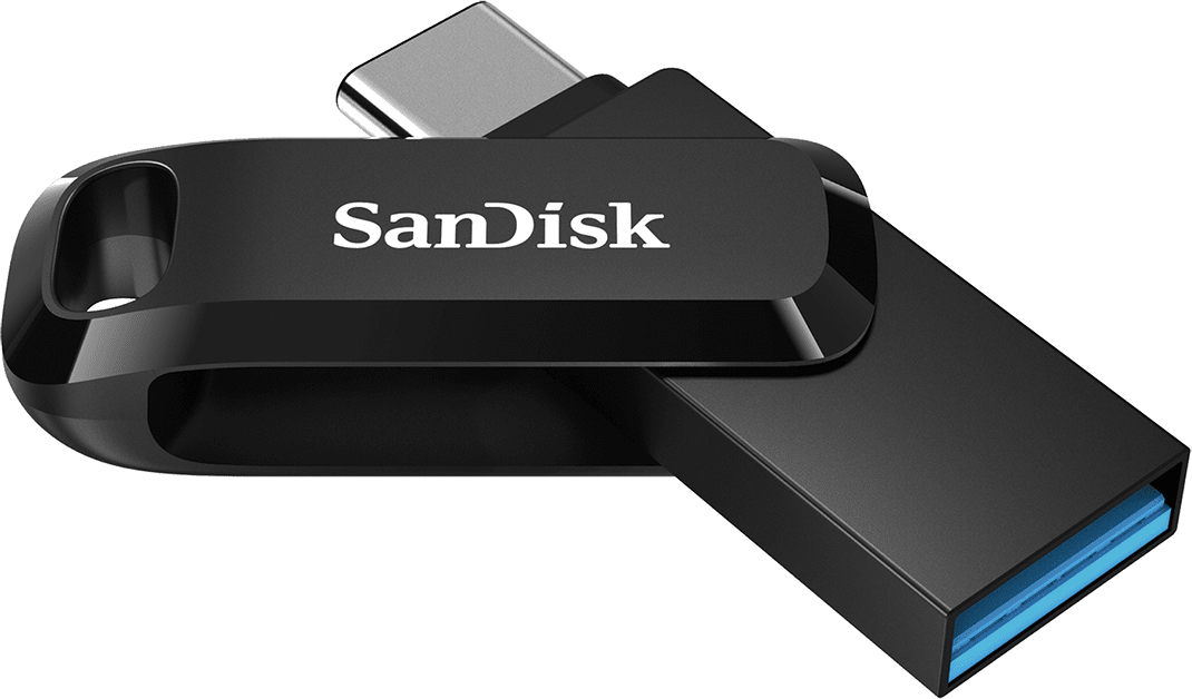 Флеш-накопитель SanDisk Ultra Dual Drive Go (SDDDC3-064G-G46) USB-C/A 64GB (Black) купить в интернет-магазине icover
