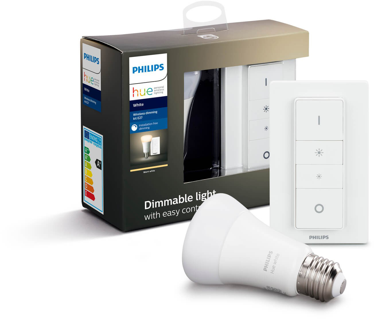 

Умная светодиодная лампа Philips Hue White Bluetooth E27 с диммером (8718696785331)