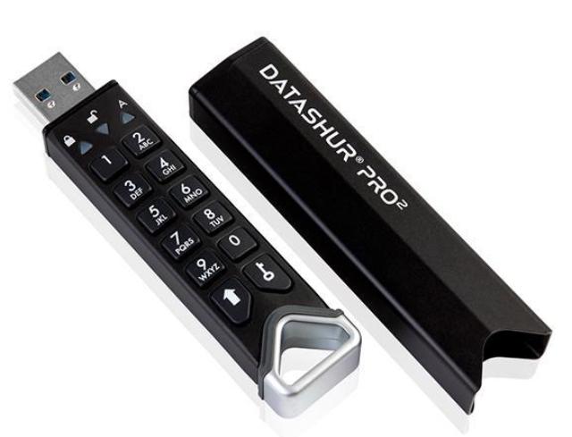 Защищенный USB-накопитель iStorage DatAshur Pro 2 128Gb (Black) купить в интернет-магазине icover