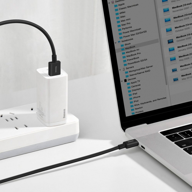Кабель Baseus Superior Series (CATYS-A01) Fast Charging Data Cable USB/USB-C 66W 2 м. (Black) купить в интернет-магазине icover