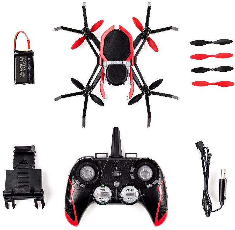Квадрокоптер с видео-трансляцией Sky Viper Spider-Man Homecoming 1749 (Black) купить в интернет-магазине icover