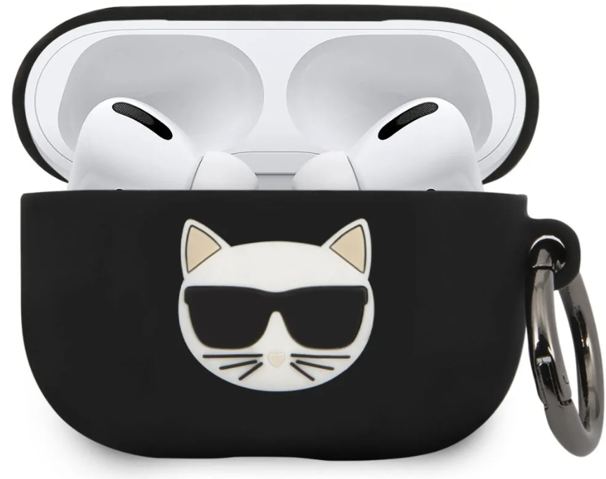 Чехол Karl Lagerfeld Silicone Case (KLACAPSILCHBK) для AirPods Pro (Black) купить в интернет-магазине icover
