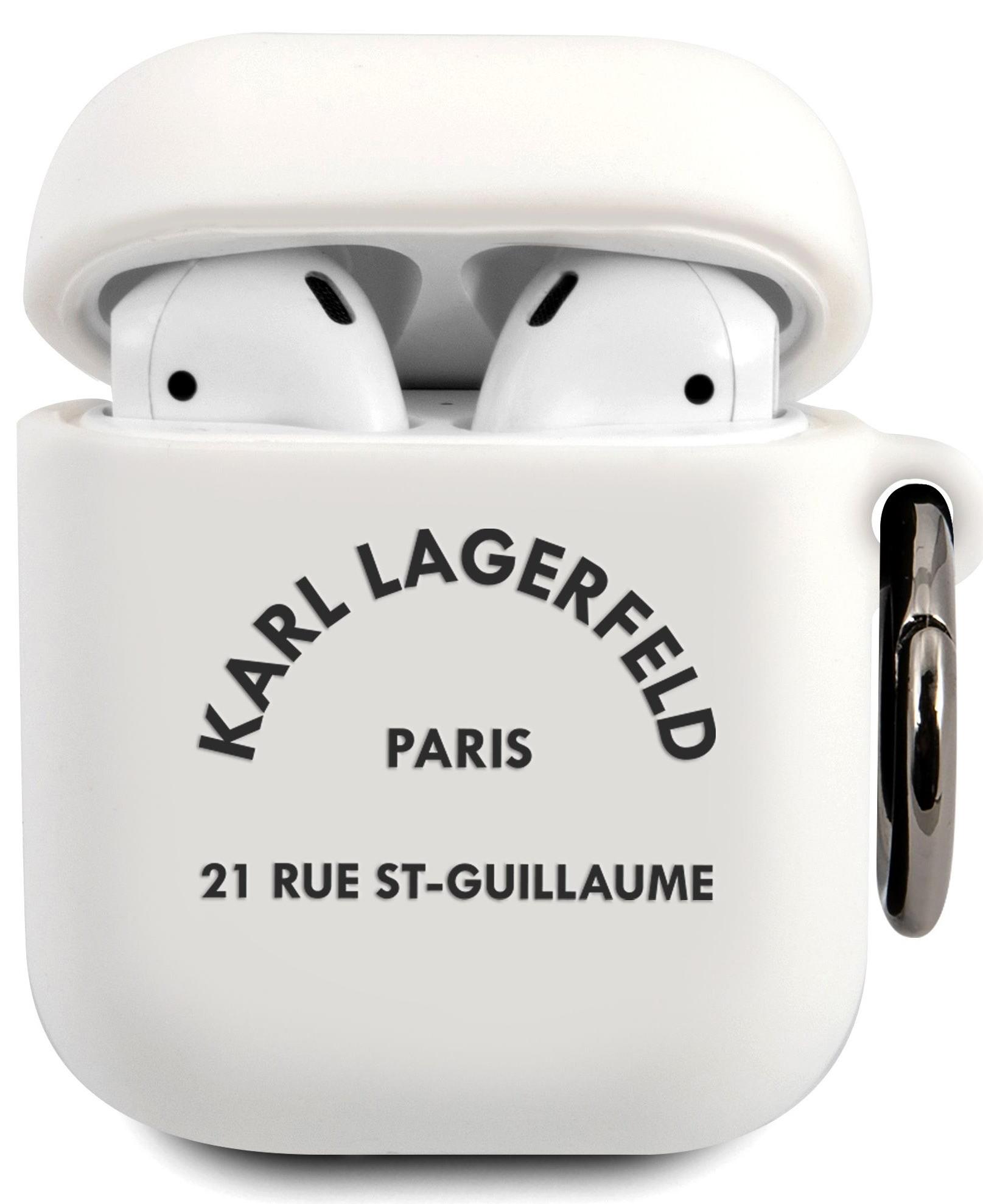 

Чехол Karl Lagerfeld Silicone Case (KLACA2SILRSGWH) для AirPods (White)