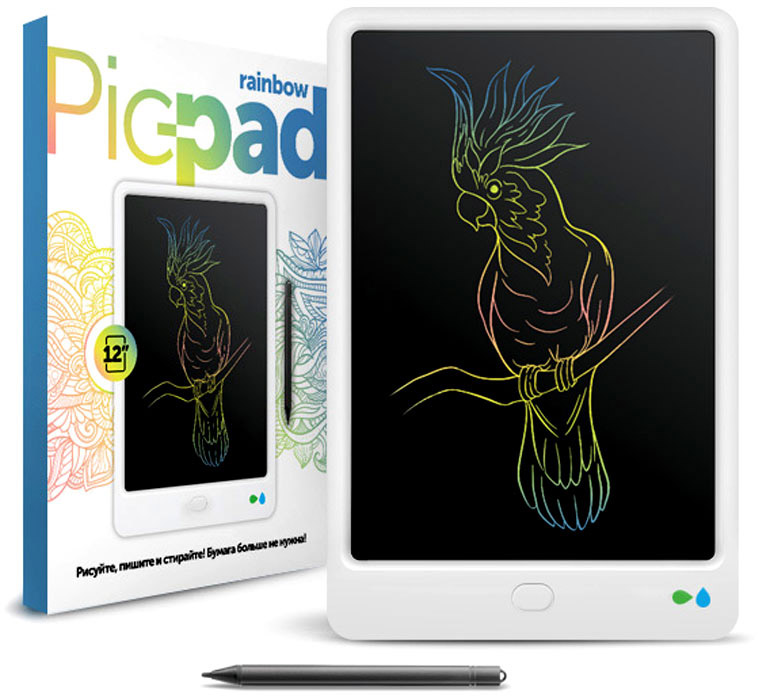 Планшет для рисования Назад к истокам Pic-Pad Rainbow PPRW12 (White) купить в интернет-магазине icover