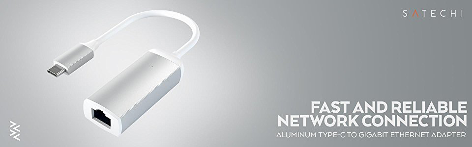 Адаптер Satechi Aluminium USB-C to Ethernet ST-TCENS (Silver) купить в интернет-магазине icover