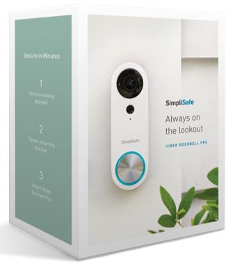 Умный дверной звонок SimpliSafe Video Doorbell Pro (White) купить в интернет-магазине icover
