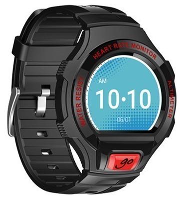 Alcatel GO Watch SM03 - умные часы с пульсометром (Black/Dark Red) купить в интернет-магазине icover
