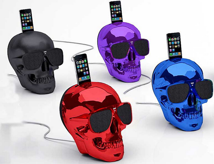 Jarre AeroSkull HD - акустическая система для iPhone/iPod (Chrome Black) купить в интернет-магазине icover