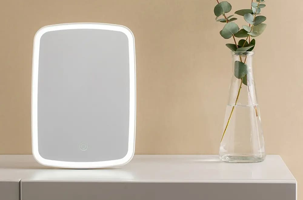 Косметическое зеркало Xiaomi Jordan&Judy Tri-Color LED Makeup Mirror (White) купить в интернет-магазине icover