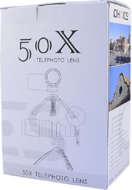 50х Magnifier Zoom Aluminum Camera Telephoto Lens - объектив для iPhone 6 (Red) купить в интернет-магазине icover