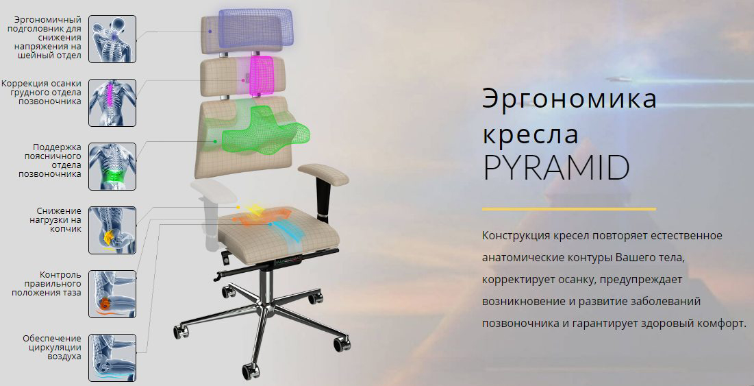 Компьютерное кресло Kulik System Pyramid 904 (Orange) купить в интернет-магазине icover