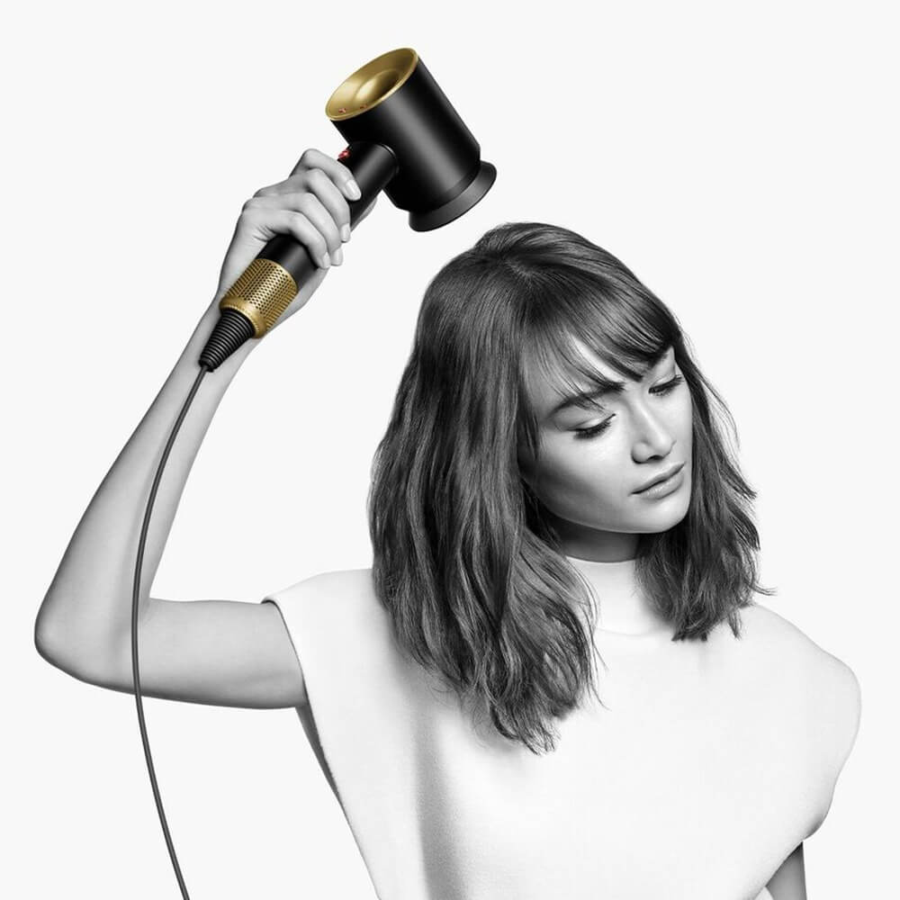 Фен с кейсом Dyson Supersonic HD15 HK (3-pin) 504501-01 (Gold/Onyx) купить в интернет-магазине icover