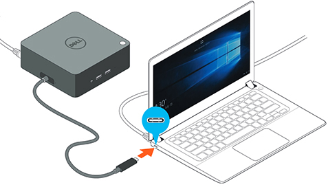 Док-станция Dell Dock TB16 Thunderbolt 240W (452-BCOS) для ноутбуков (Black) купить в интернет-магазине icover