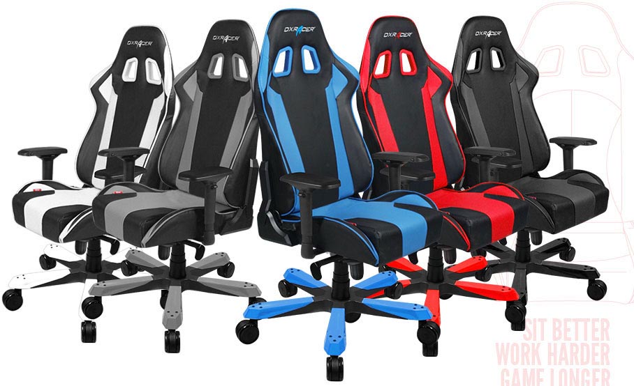Компьютерное кресло DXRacer OH/KS06/NW (Black/White) купить в интернет-магазине icover