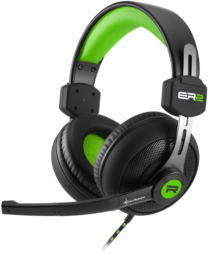 

Игровая гарнитура Sharkoon RUSH ER2 (Black/Green), RUSH