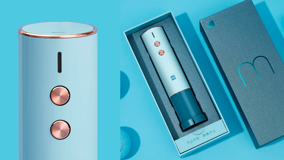 Электрический штопор HuoHou Wine Electric Bottle Opener (Pink) купить в интернет-магазине icover